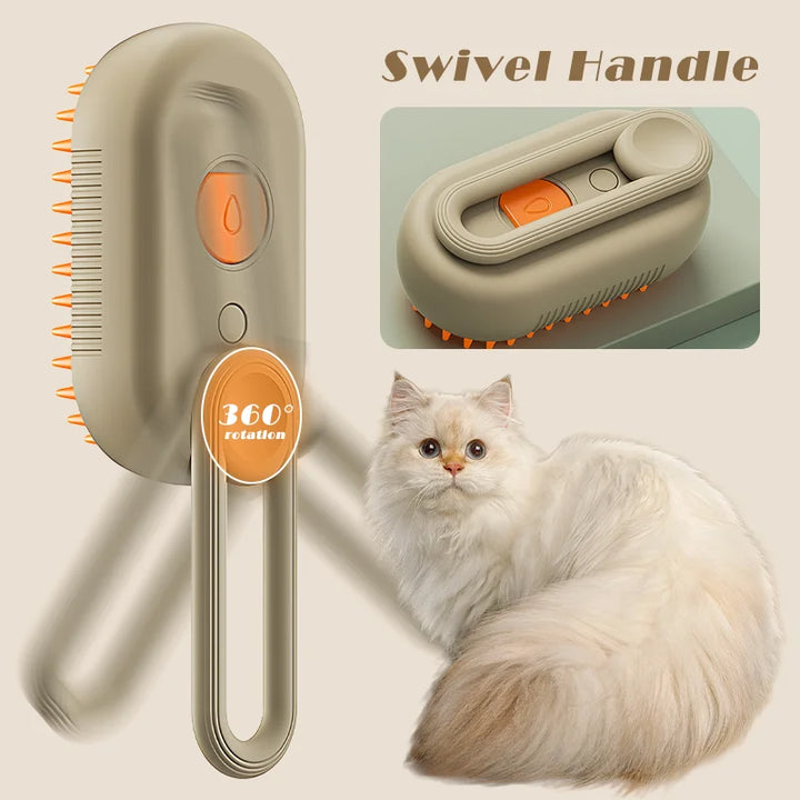 Steam Brush Cat Dog Cleaning