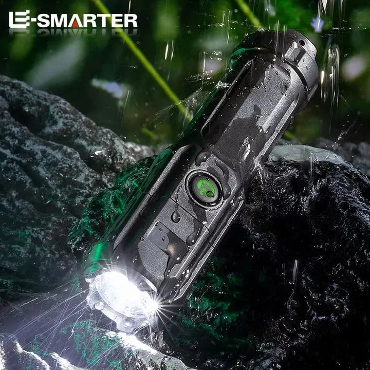 Telescopic Zoom Tactical Torch USB Portable Flashlight