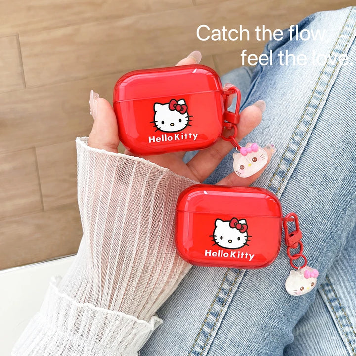 Sanrio Hello Kitty  Earphone Case For AirPods 1 2 3 Pro 2021 Wireless Bluetooth